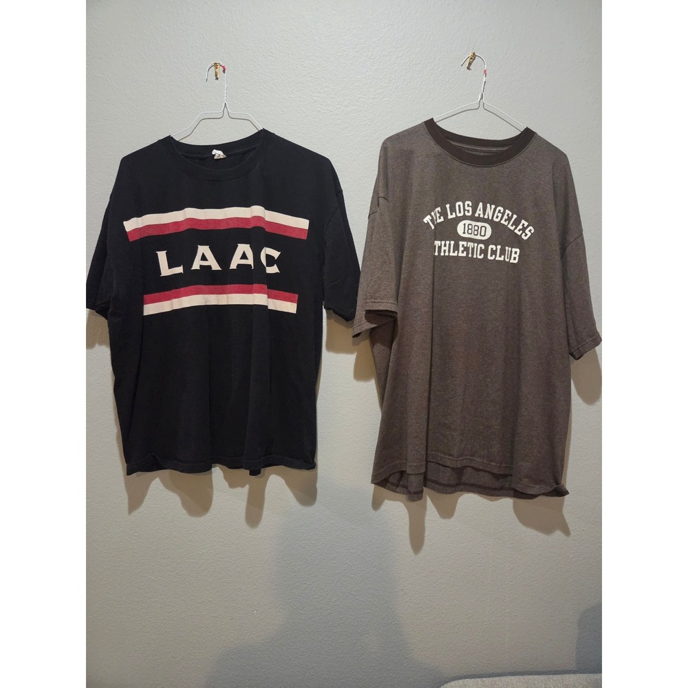 Bundle of 2Champion vintage LAAC T-Shirt Bundle Men 2XL Excellent Graphic Tee